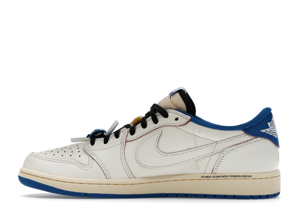 Jordan 1 Retro Low OG SP Fragment x Travis Scott Sail Military Blue