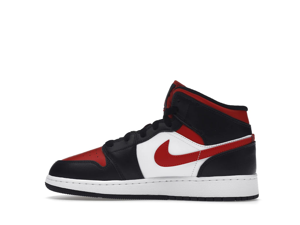 Air Jordan 1 Mid Black Fire Red