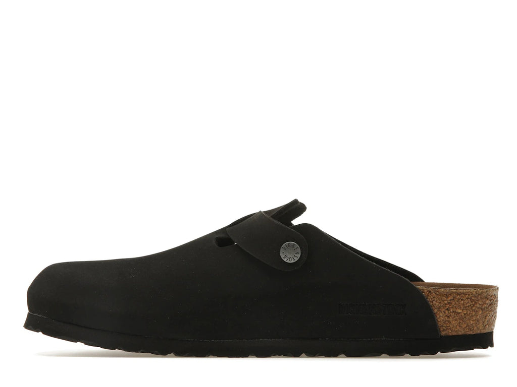 Birkenstock Boston Vegan Birkibuc Schwarz