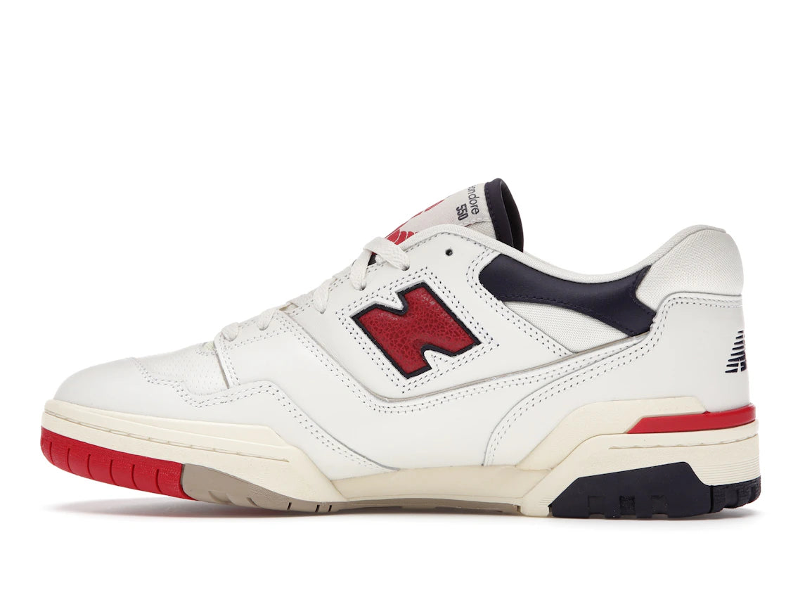 New Balance 550 Aime Leon Dore Weiß Marineblau Rot