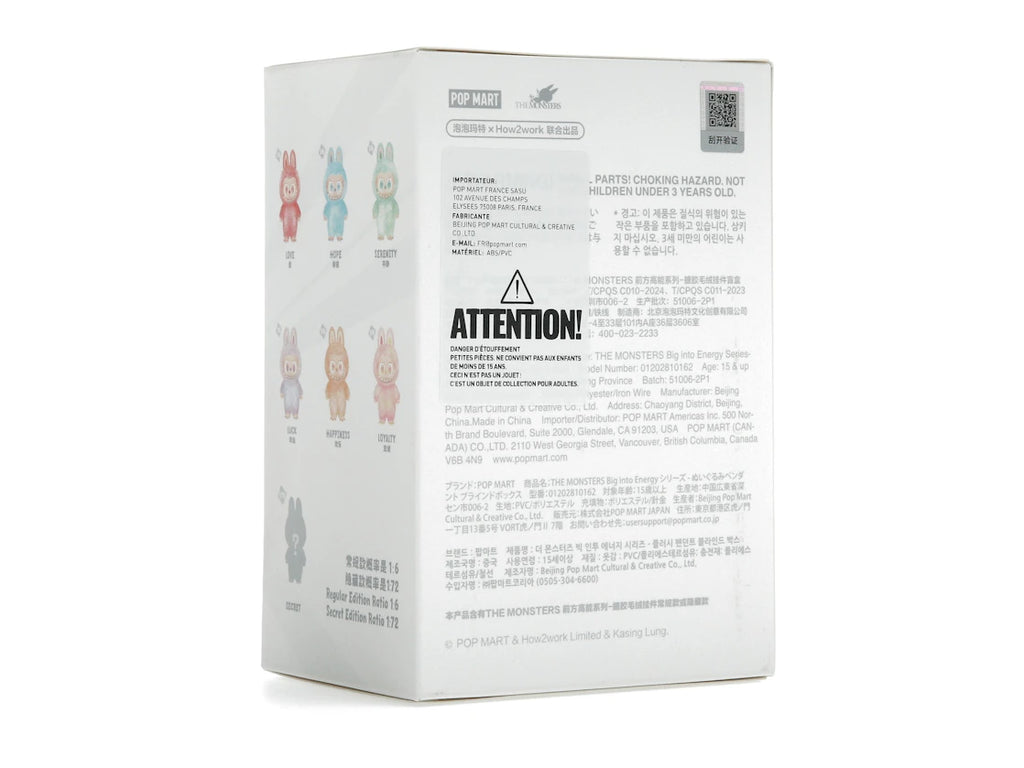 Pop Mart Labubu The Monsters Big into Energy Series Vinyl Plush Pendant Single Blind Box