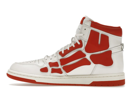 AMIRI Skel Panelled High Top White Red