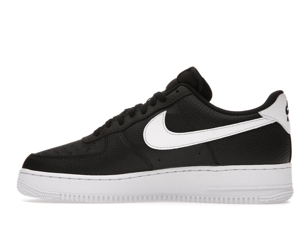 Nike Air Force 1 Low '07 Black White Pebbled Leather