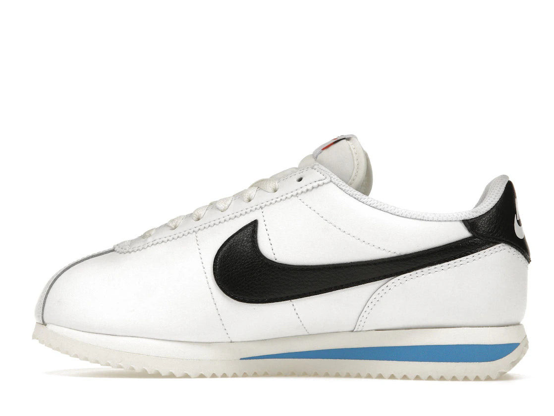Nike Cortez Weiß Schwarz Hell Foto Blau