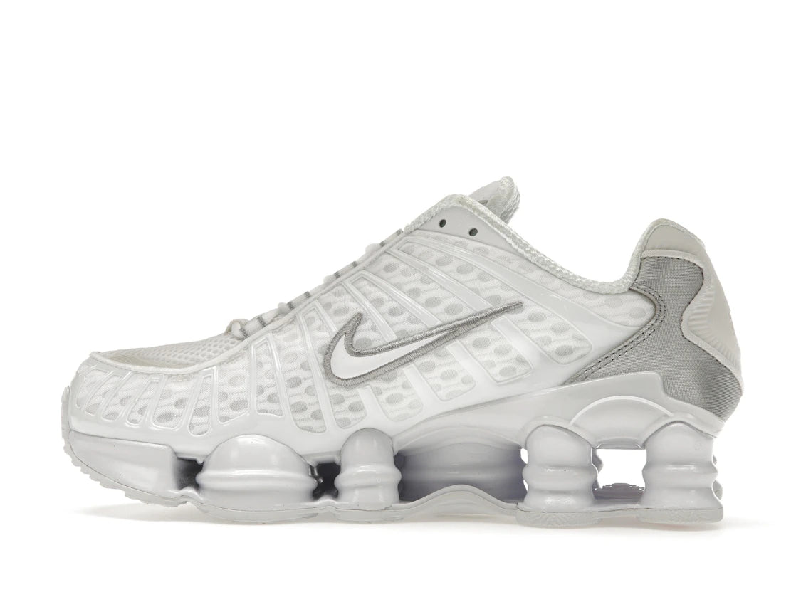 Nike Shox TL White Metallic Silver Max Orange