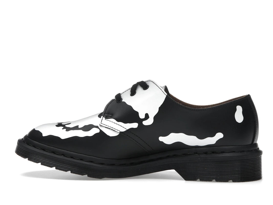 Dr. Martens 1461 3-Eye Shoe Supreme Skull Black White