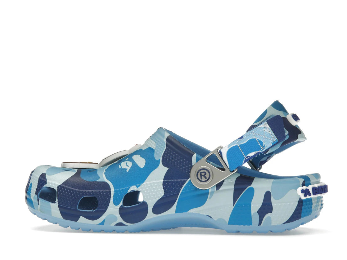 Crocs Classic Clog A Bathing Ape ABC Camo Blue