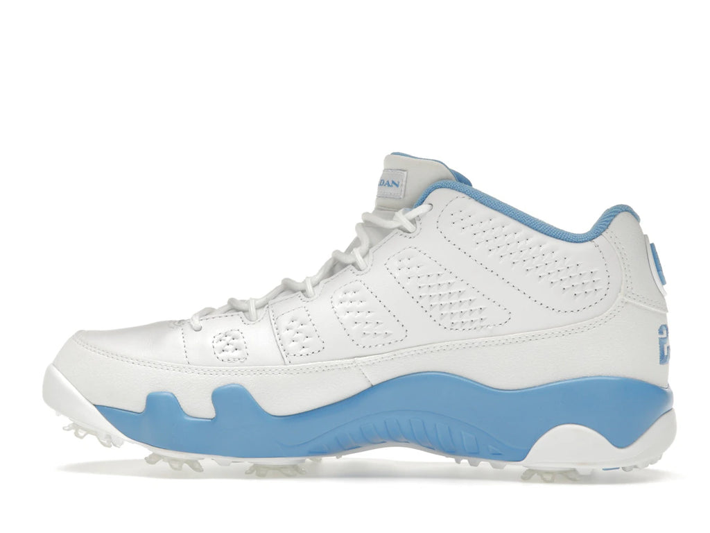 Jordan 9 Retro Low Golf White University Blue