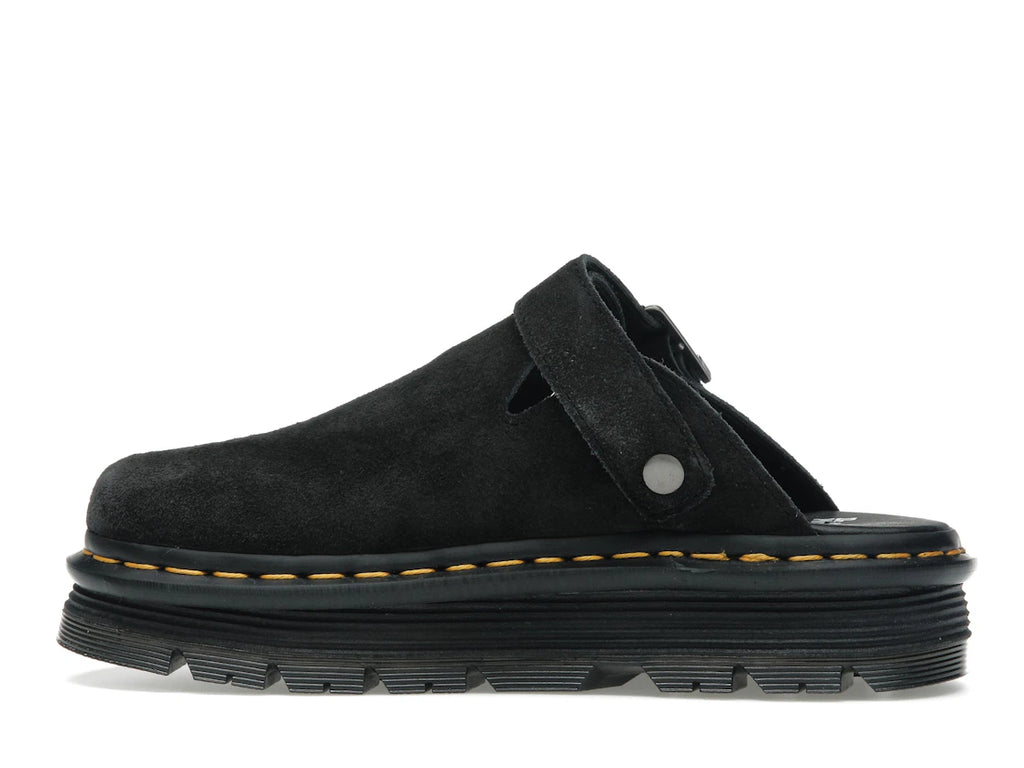Dr. Martens Zebzag Suede Slingback Platform Mule Black
