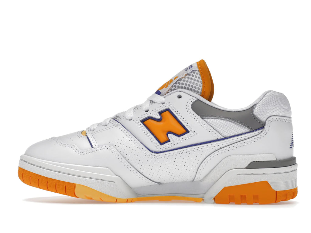 New Balance 550 Weiß Leuchtendes Orange