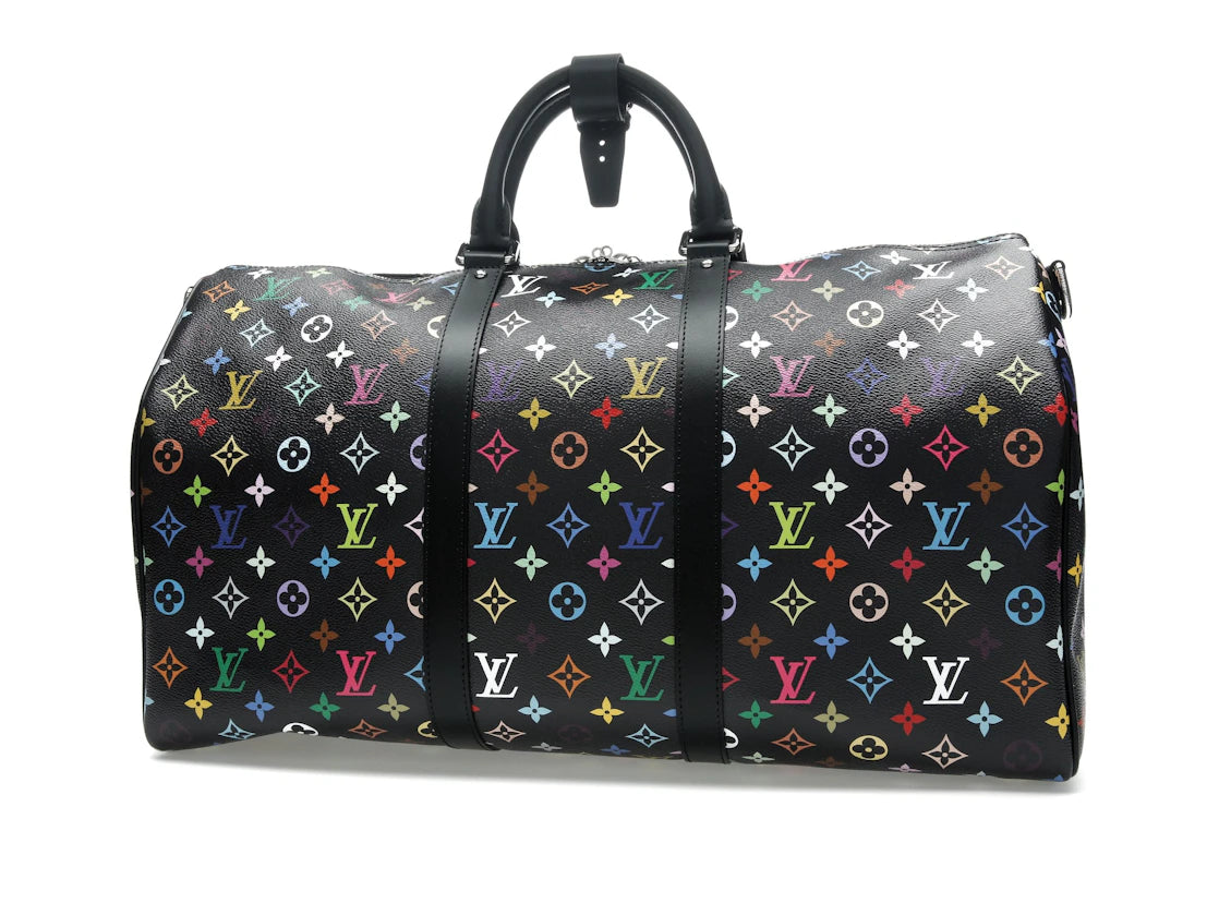 Louis Vuitton x Takashi Murakami Keepall Bandouliere 50 Black Multicolored
