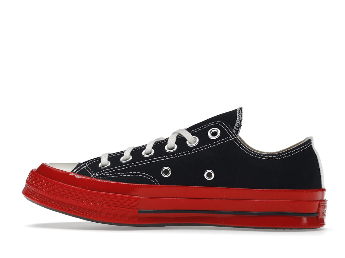 Converse Chuck Taylor All Star 70 Ox Comme des Garcons PLAY Schwarz Rote Zwischensohle