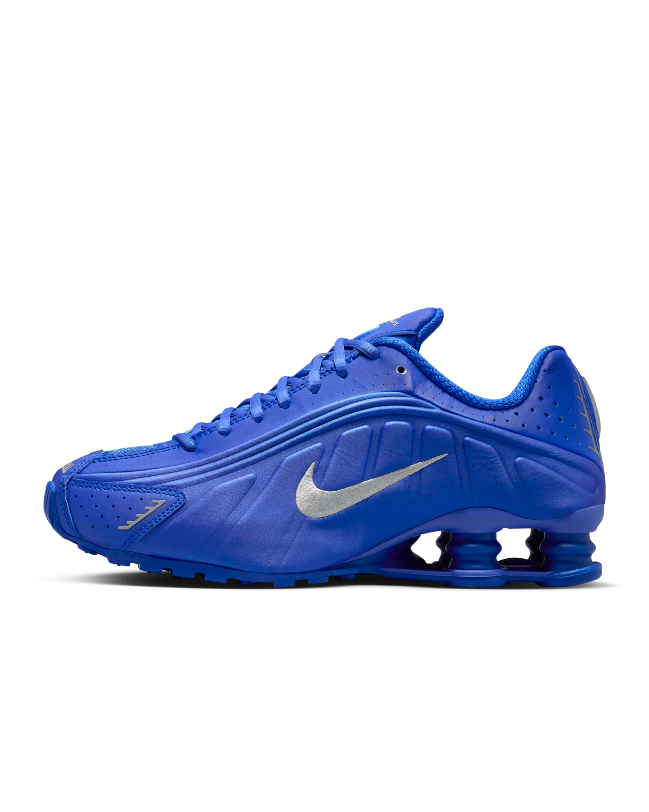 Nike Shox R4 Racer Blue Metallic Silver
