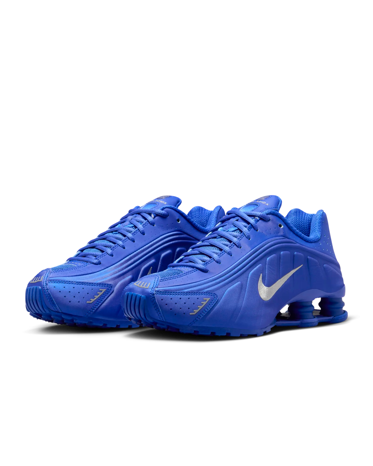 Nike Shox R4 Racer Blue Metallic Silver