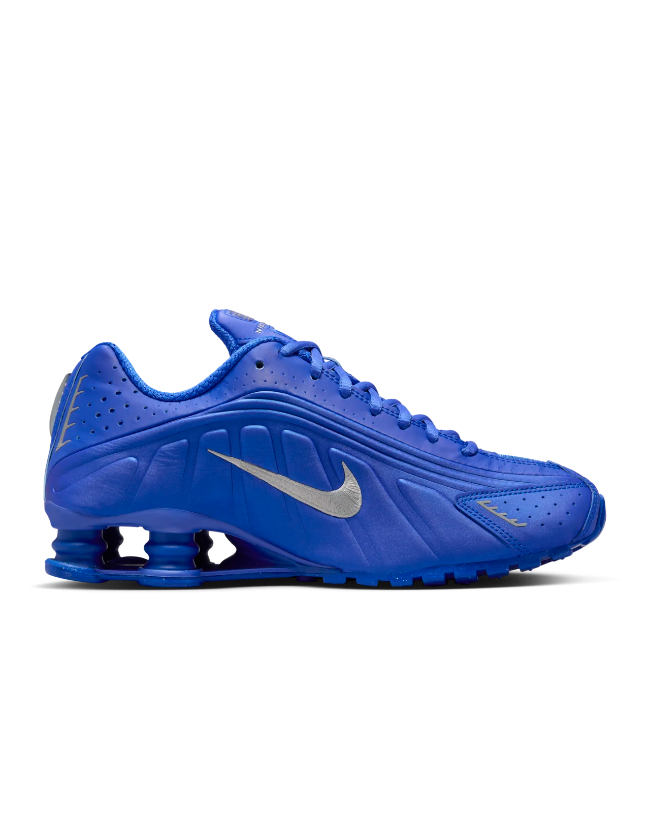 Nike Shox R4 Racer Blue Metallic Silver